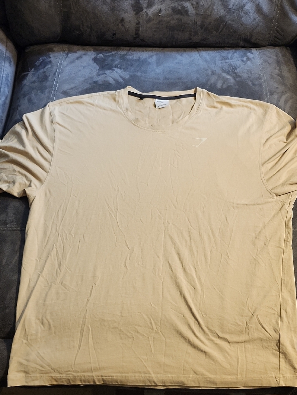 Gymshark Beige Crew Neck Short Sleeve Tee